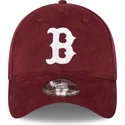 gorra-curva-roja-ajustada-39thirty-cord-de-boston-red-sox-mlb-de-new-era