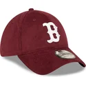 gorra-curva-roja-ajustada-39thirty-cord-de-boston-red-sox-mlb-de-new-era