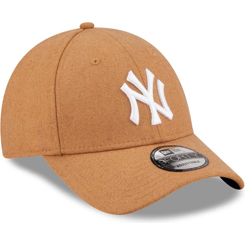 New Era Curved Brim 9FORTY The League Melton Wool New York Yankees MLB ...