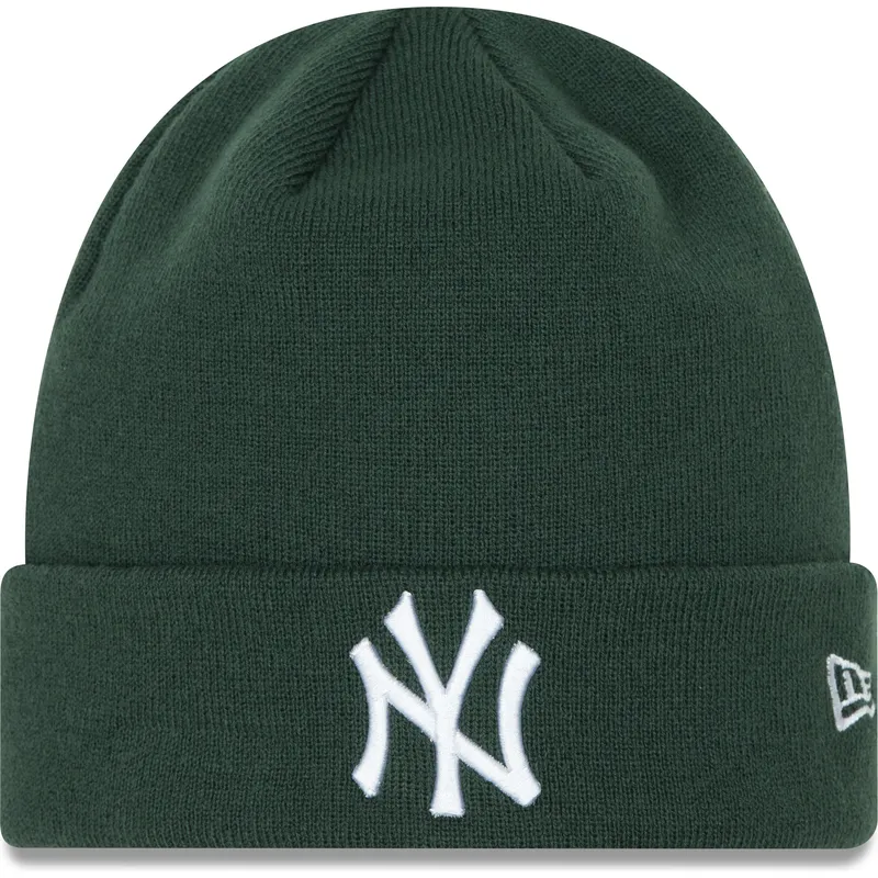 New Era League Essential Cuff New York Yankees MLB Dark Green Beanie ...