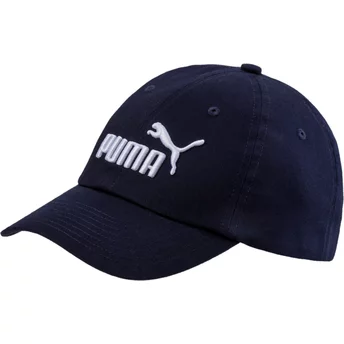 Puma Curved Brim Youth Essentials Navy Blue Adjustable Cap
