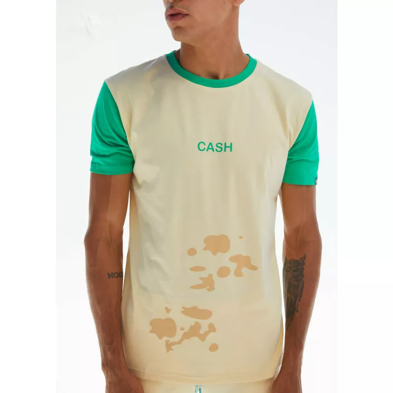 Camiseta de manga corta amarilla y verde vaca Cash Green Milk The Farm de  Goorin Bros.