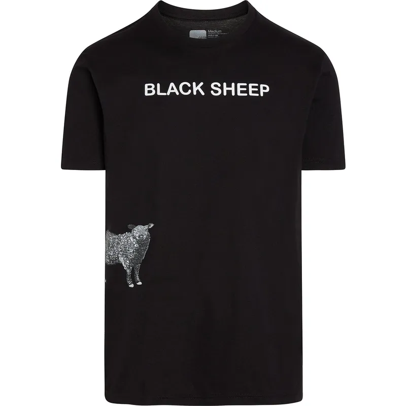 Camiseta de manga corta gris oveja Black Sheep Baaah To The Bone