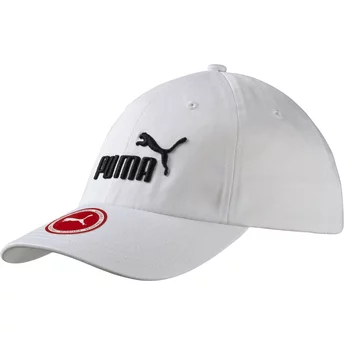 Puma Curved Brim Essentials White Adjustable Cap