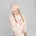 verstellbare-rosa-kappe-mit-gebogenem-schirm-essentials-cat-logo-von-puma