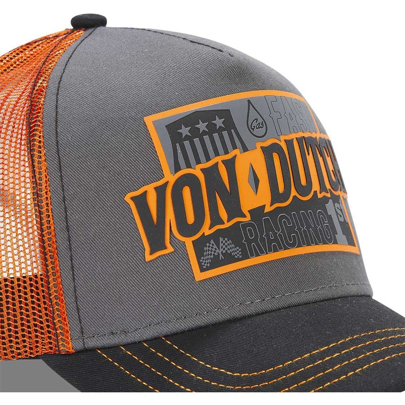 von-dutch-fast-racing-arac-gre-grey-and-orange-trucker-hat
