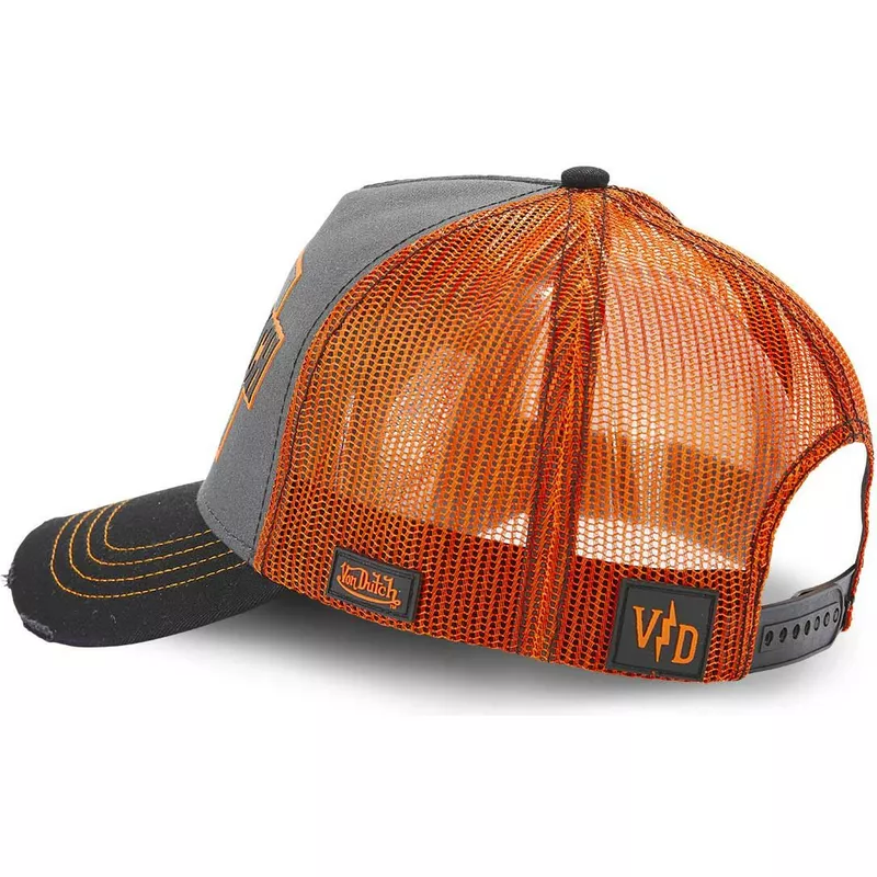 von-dutch-fast-racing-arac-gre-grey-and-orange-trucker-hat