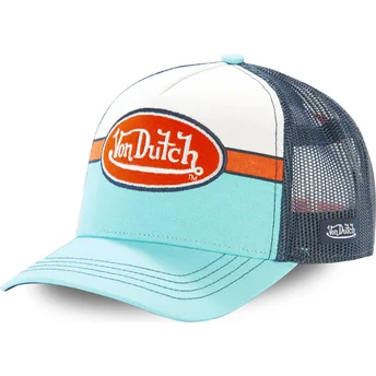 Καπέλο trucker μπλε, λευκό και πορτοκαλί APIL BLU της Von Dutch