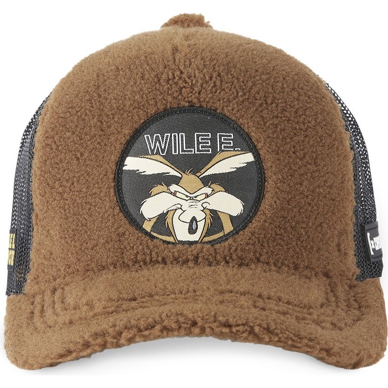 Capslab Wile E. Coyote FUR1 COY1 Looney Tunes Brown Shearling Trucker