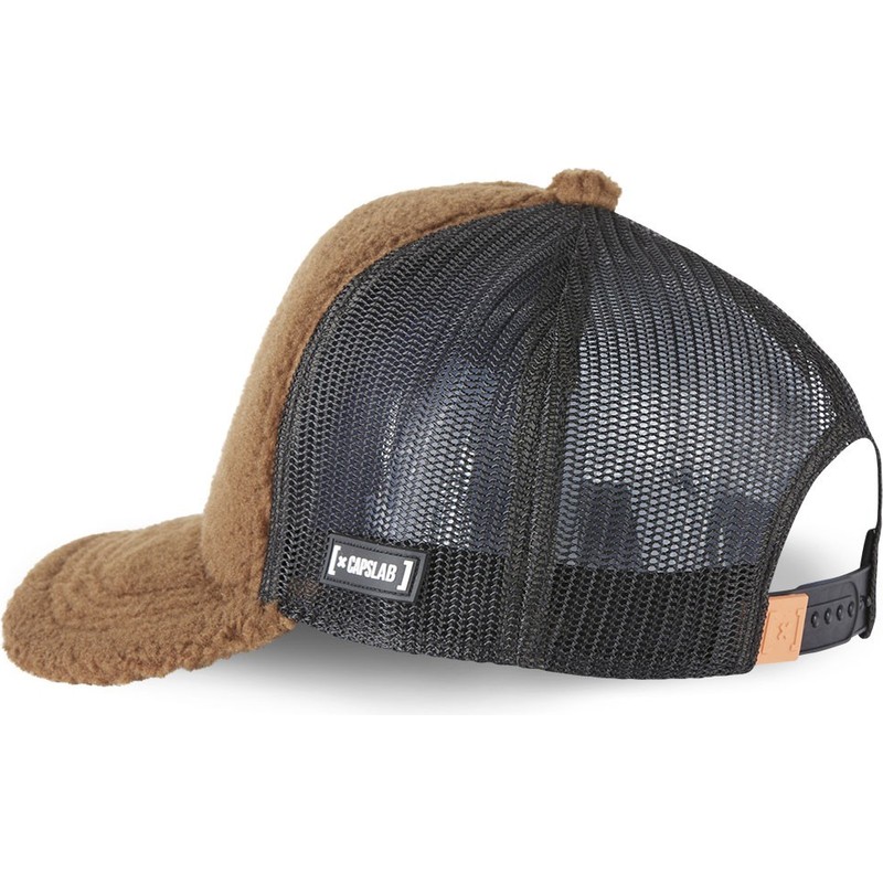 Capslab Wile E. Coyote FUR1 COY1 Looney Tunes Brown Shearling Trucker