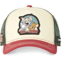 beige-gron-och-rod-trucker-keps-tom-och-jerry-tj2-looney-tunes-fran-capslab