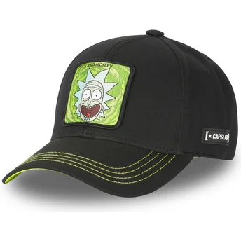 Gorra curva negra ajustable Rick Sanchez CASB RI2 Rick y Morty de Capslab