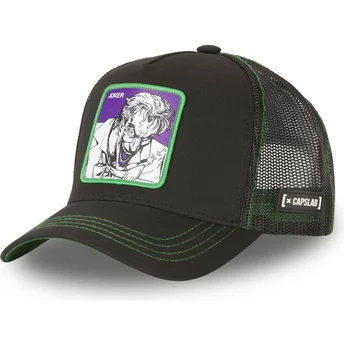 Capslab Joker LAU1 DC Comics Black Trucker Hat