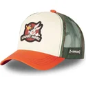 gorra-trucker-beige-verde-y-naranja-bugs-bunny-y-pato-lucas-lo2-looney-tunes-de-capslab