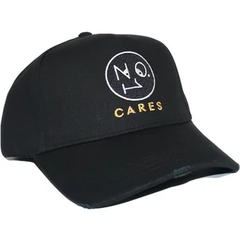 Ρυθμιζόμενο Μαύρο Καπέλο με Καμπύλη No.1 Cares Distressed Μαύρο Χρυσό Λογότυπο από The No.1 Face