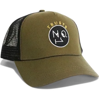 Gorra trucker verde y negra Trusts No.1 Black Gold Logo de The No.1 Face