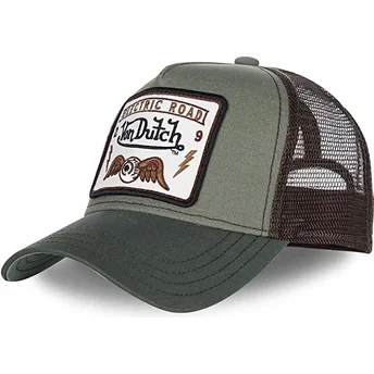 Czapka trucker zielona SQUARE6 od Von Dutch