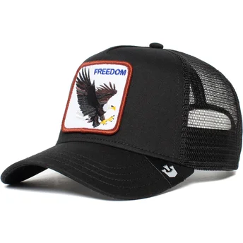 gorra-trucker-negra-aguila-freedom-de-goorin-bros