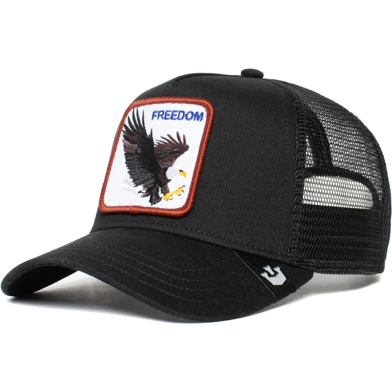goorin-bros-freedom-adler-schwarze-trucker-kappe