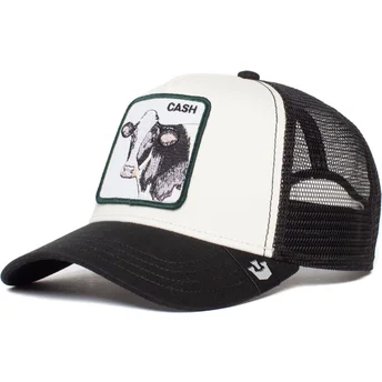 gorra-trucker-blanca-y-negra-vaca-cash-cow-de-goorin-bros