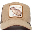 gorra-trucker-marron-capibara-low-key-best-mate-the-farm-de-goorin-bros