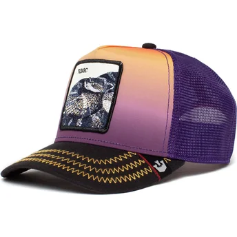 gorra-trucker-violeta-serpiente-toxic-the-farm-de-goorin-bros