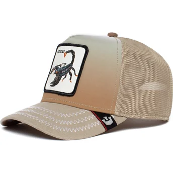 gorra-trucker-beige-escorpion-deadly-get-over-here-the-farm-de-goorin-bros