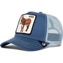 casquette-trucker-bleue-ane-the-ass-the-farm-goorin-bros