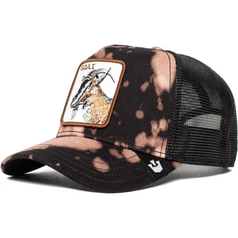 Gorra trucker negra cabra Acid Goat The Farm de Goorin Bros.