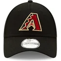 verstellbare-schwarze-curved-cap-9forty-the-league-der-arizona-diamondbacks-mlb-von-new-era