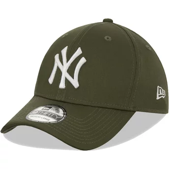 Casquette courbée verte ajustée 39THIRTY League Essential New York Yankees MLB New Era