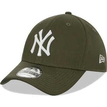 Zielona dopasowana czapka z daszkiem 39THIRTY League Essential New York Yankees MLB New Era