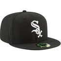 gorra-plana-negra-ajustada-59fifty-authentic-on-field-game-de-chicago-white-sox-mlb-de-new-era