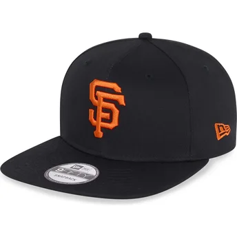 Μαύρο επίπεδο καπέλο snapback 9FIFTY Essential των San Francisco Giants MLB της New Era