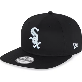 New Era Flat Brim 9FIFTY Essential Chicago White Sox MLB Black Snapback Cap