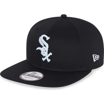 Μαύρο επίπεδο καπέλο snapback 9FIFTY Essential των Chicago White Sox MLB από τη New Era