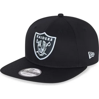 Μαύρο επίπεδο καπέλο snapback 9FIFTY Essential των Las Vegas Raiders NFL της New Era