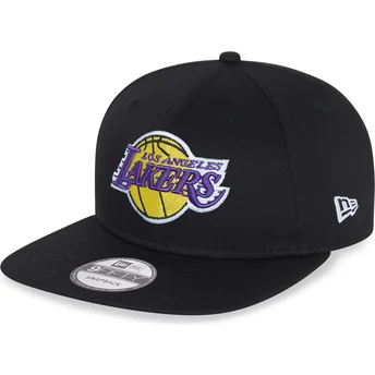 Μαύρο επίπεδο καπέλο snapback 9FIFTY Essential Los Angeles Lakers NBA της New Era