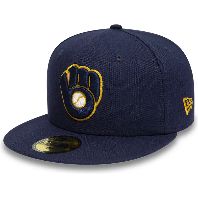 marinbla-platt-keps-justerad-59fifty-authentic-on-field-fran-milwaukee-brewers-mlb-av-new-era