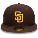 san-diego-padres-mlb-59fifty-authentic-on-field-braune-angepasste-flat-cap-von-new-era