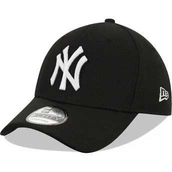 Μαύρο καμπυλωτό ρυθμιζόμενο καπέλο 9FORTY Diamond Era New York Yankees MLB της New Era