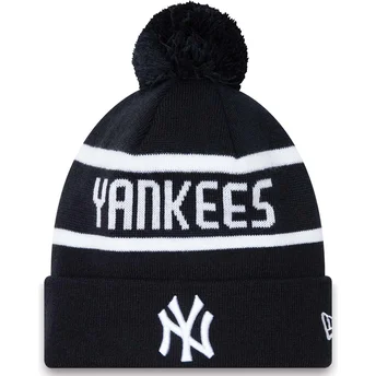 New Era Cuff Jake New York Yankees MLB Navy Blue Beanie with Pompom