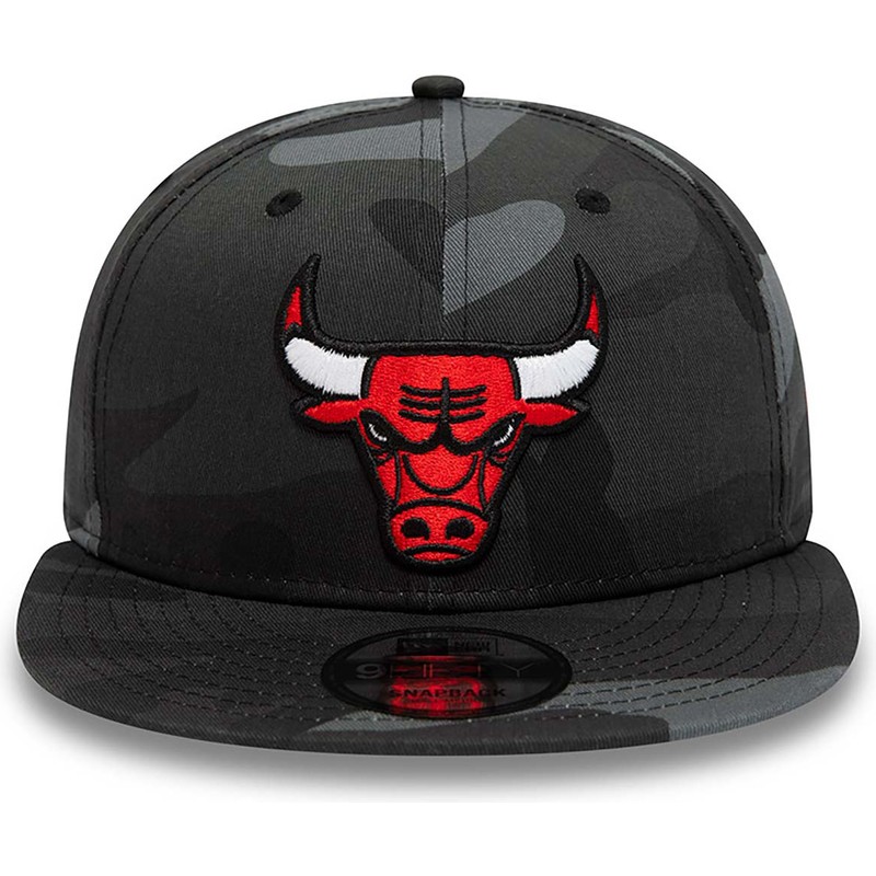 New Era Flat Brim 9fifty Team Chicago Bulls Nba Camouflage And Black Snapback Cap Caphuntersca 5751