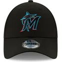 gorra-curva-negra-ajustable-9forty-the-league-de-miami-marlins-mlb-de-new-era