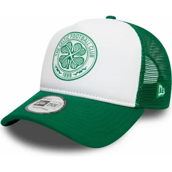 Gorra trucker verde y blanca E Frame Core de Celtic Football Club Scottish Premiership de New Era