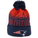 new-england-patriots-nfl-new-era-cuff-sport-mutze-in-marineblau-und-orange-mit-bommel