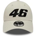 gorra-curva-beige-ajustable-valentino-rossi-vr46-9forty-essential-de-motogp-de-new-era