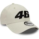 gorra-curva-beige-ajustable-valentino-rossi-vr46-9forty-essential-de-motogp-de-new-era