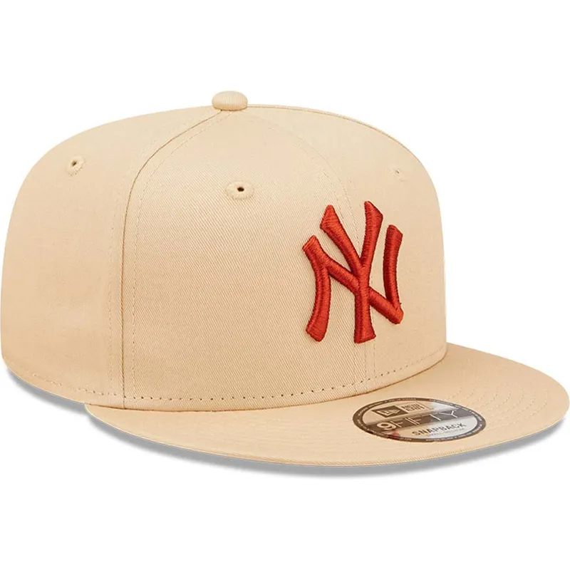 gorra-plana-beige-snapback-9fifty-league-essential-de-new-york-yankees-mlb-de-new-era