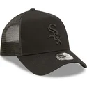 gorra-trucker-negra-con-logo-negro-a-frame-tonal-mesh-de-chicago-white-sox-mlb-de-new-era